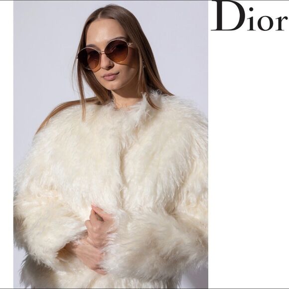 DIOR Sunglasses Golden Tone Society 4 New w Tags and Box - Picture 10 of 12